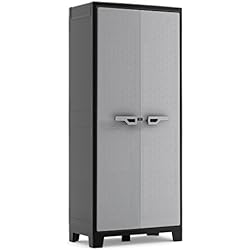 Kis 9761000 KETER Armoire Titan, Noir/Gris, Taille unique, Plastique ultra-résistant