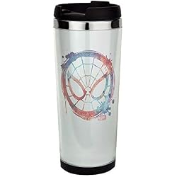 Tasse de voyage isotherme en acier inoxydable Motif Spider Man 40 ml Verre à café