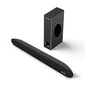 MEGACRA 28-Inch 2.1 Channel 140 Watts Sound Bar with Wireless Subwoofer, IR Learning Remote, Dual Connection Way, DSP