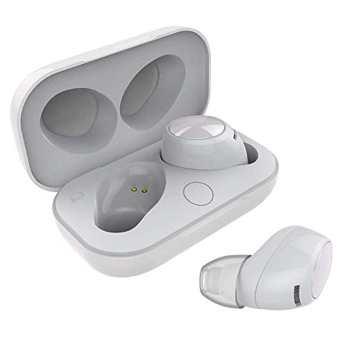 Auriculares Inalámbricos, Auriculares Bluetooth 5.0 con Estéreo, Cascos Inalámbricos con Micrófono y Estuche de Carga, Cascos Bluetooth Deportivos, IPX5 Impermeable, para Android iOS