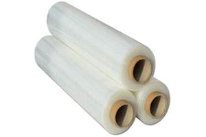 ‎LPF DIELUFTPOSLTERFOLIE LPF dieLUFTPOLSTERFOLIE - Stretchfolie 23my 500mm 1,5kg Palettenfolie Handfolie Wickelfolie transparent Schrumpffolie wrapping film stretch Plastikfolie Verpackungsfolie (Transparent, 3x)