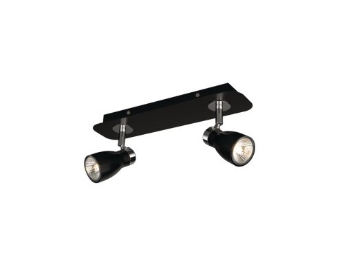 examen Massive 557323010 Liatris Éclairage de Plafond Noir 2 x 50 W