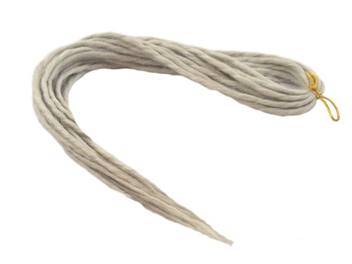 Elysee Star Dreads #60 Silver Blonde Dreadlocks Double Ended Synthetic Dread