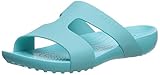 Tipo de tacón: Plano crocs Serena Slide W, Zapatos de Playa y Piscina para Mujer, Azul (Pool 40m), 37/38 EU