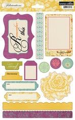 Fabrications Canvas Teresa Collins Designs Chipboard Elements