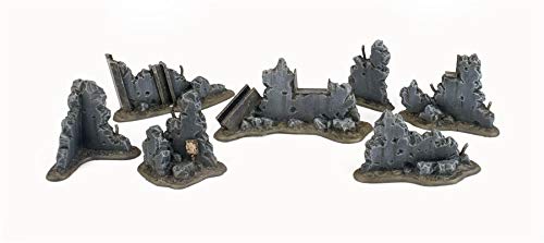 WWG War Torn City - Rubble Kit - 28mm Wargaming Terrain Warhammer Scenery 40K Model Diorama