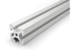 DOLD MECHATRONIK Profilo in alluminio 40 x 40 S, tipo I, scanalatura 8 (pesante), argento anodizzato, profilo in alluminio 40 x 40 mm, profilo in alluminio 40 x 40, montaggio profilo 250 mm