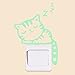 Produktbild Xshuai Leuchtende Katze Wandaufkleber Lichtschalter Dekor Abziehbilder Kunst Wandbild Baby Kinderzimmer schalter aufkleber wohnkultur (C)