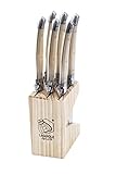 Laguiole Style de Vie Premium Line Steakmessen Parelmoer 6 Stuks