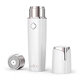 Facial Hair Remover for Women, Anjou Flawless Painless Hair Trimmer, Rechargeable for Lady Face, Peach Fuzz, Upper Top Lip Moustaches and Chin Hair, IPX 6 Waterproof with Built-in LED Light(Upgraded)