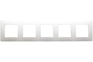 Legrand Niloé 665005 NL Plaque pour interrupteur avec 5 entrées Blanc
