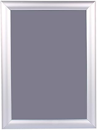 A4 Snap Frame Silver Poster Picture Holder Display Retail Wall Notice Board with 25mm Anodised Frame (A4, Pack of 5)