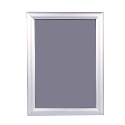 A4 Snap Frame Silver Poster Picture Holder Display Retail Wall Notice Board with 25mm Anodised Frame (A4, Pack of 5)