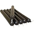 REQUISITE NEEDS Pack of 10 x Colourful Paraffin Wax Dinner Stick Candles (Black)…