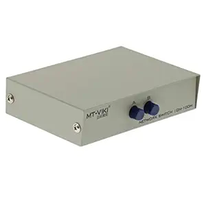 Elegant Essence 2Ports Button Network Switch Splitter Hub 2-in 1-Out or 1-in 2-Out 100M/10M