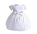 Cinda Baby Girl White Embroidered Christening Dress Party Dress White 0-3 Months