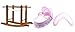 Kinder Valley Baby Bundle BA Pink Moses and Nursing Pillow with Natural Stand