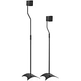King Universal Freestanding Speaker Floor Stand, Pair, Black for Surround Sound Speakers, Max. Speaker Weight 5kg for Home Cinema Sound Systems