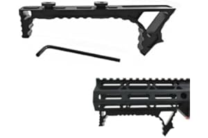 ProWildGear Aluminum Link Curved Angled Hand Stop for M-lok Compatible Handguard System