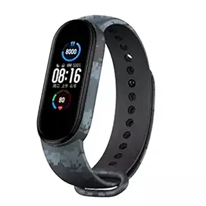 Tokdis Smart Band 2.3  Fitness Band, 1.1-inch Color Display, USB Charging, 3 Days Battery Life, Activity Tracker, Men's and Women's Health Tracking, Army Grey Strap