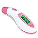 Produktbild Mele Stirn und OhrThermometer Advanced Accuracy and Reliability, Digital Thermometer for Baby, Children, Kids, Adults, Objekt, Fever Indicator,Pink