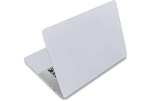 Mibbxea Pegatina para Laptop de 15 15,4 Pulgadas, Protector de Vinilo Reutilizable para Netbook/Notebook de 12,1 a 15,6 Pulgadas, Impermeable y Resistente a Arañazos (067 Gris Claro)
