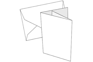 PD Cards 2 Fold A6 White - 10 Pk No aperture