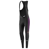 Adidas Ladies Response Winter Bib Tight - Black And Pink - Large