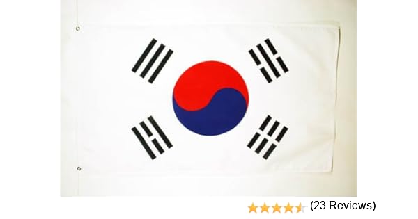 Az Flag Bandiera Corea Del Sud 150x90cm Gran Bandiera Sudcoreana 90 X 150 Cm Poliestere Leggero Bandiere Amazon It Giardino E Giardinaggio