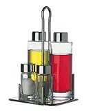 Producto nuevo y original PIAZZA-JUEGO DE ACEITERA, VINAGRERA, SALERO Y PIMENTERO CON HILO 330100