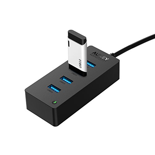 AUKEY USB C Hub auf USB 3.0 * 4 Port Netzwerkadapter für Type C Geräte inklusive dem neue MacBook 2015, Google Chromebook Pixel und usw. Schwarz - 5