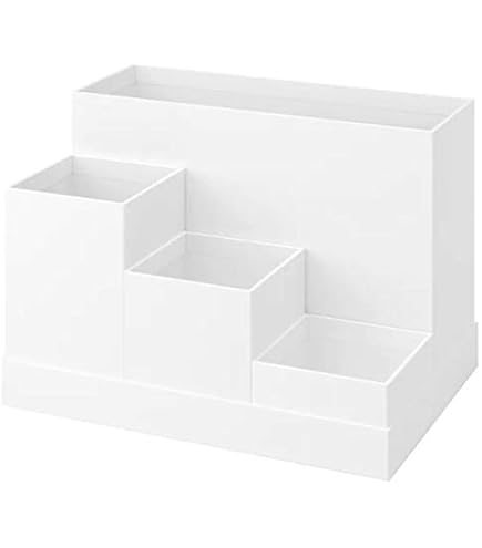Ikea KVISSLE Desk organiser, white, 18x36x14 cm : Amazon.in