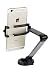 Produktbild Phone Halter von Rocco London – PREMIUM HIGH Qualität Travel Halterung – KFZ-Halterung – 360 Büro Schreibtisch stehen – Kompakte faltbare Design – Aluminium Halterung für iPhone 7 Plus 6S Plus SE Samsung Galaxy S8 Edge S7 S6 Note 5 – Gunmetal Grau