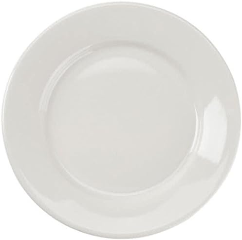 Yanco RE-7 Recovery Plate, 7.125" Diameter, China, American White Color, Pack of 36