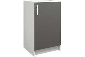 JD Greta Fixed Height 500mm Kitchen Base Cabinet Floor Unit (Without Worktop) – Dark Grey Matt