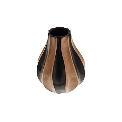 Vase, Holzvase, Höhe 14,5 cm, Deko, Dekoration, Dekovase, Holz