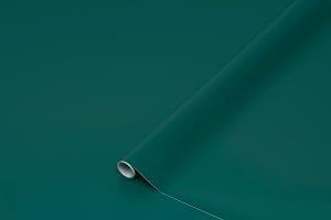 d-c-fix Självhäftande Folie Uni Seidenmatt Mallard Green 200 x 67.5 cm | Tvättbar och självhäftande dekorativ film för kök, skåp, bord och fönsterbräda – modern och hållbar