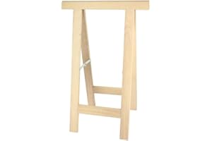 TUBCONCEPT Mini tréteau pliant TROMELIN en hêtre fabrication française Hauteur 750mm largeur 500mm section 50x20mm