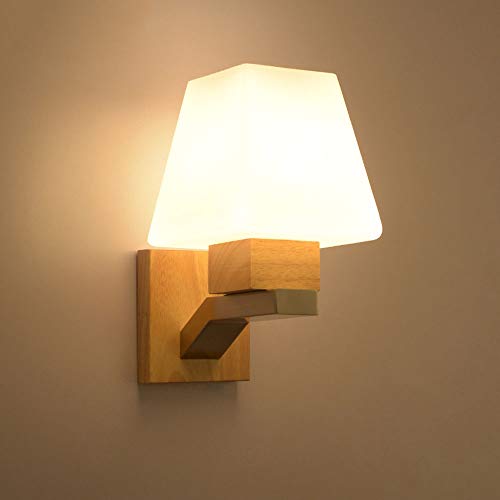 ONLT LED Wandleuchte Innen Modern Wandlampe Aus Holz Für Wohnzimmer