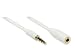 Produktbild Kabelmeister® Audio- / Klinkenverlängerung 3,5mm, Stecker an Buchse (4polig - auch für IPHONE, IPOD, IPAD usw. geeigent), weiß, 1m, Qualitätsware vom Kabelmeister®!