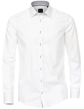 VENTI Slim Fit Hemd super langer Arm New Kent Kragen weiß AL 72