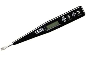 Ctzrzyt Testeur NuméRique Crayon Tournevis Sonde Testeur de Tension Lumineuse DéTecteur / 12-220V de éLectrique VoltmèTre, Noir