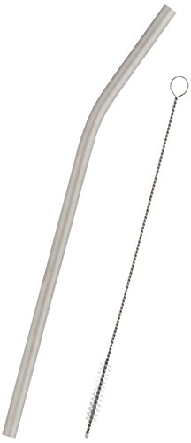 Boundless Voyage Qualitat wiederverwendbar Titan Trinkhalme fur Cocktail Smoothie Gebogen Trinken Stroh inkl. Stroh Pinsel
