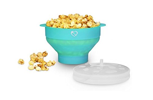 Richard Bergendi PoPuP Mikrowelle Popcorn Popper mit praktischen Griffen, Silikon Popcorn Maker, Faltschale mit Deckel - 5