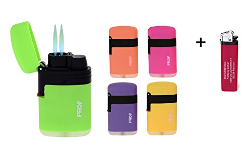 5 X 2er Turboflammen Sturmfeuerzeug Nachfüllbar Feuer Jetflamme Elektronik Feuerzeuge + 1 x Feuerzeug "allaroundprofi24"