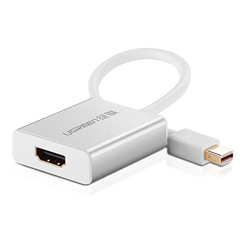 Price comparison product image Ugreen Mini DisplayPort and Thunderbolt to HDMI Converter,  Mini DP to HDMI adapter,  Premium Aluminum Case,  Compatible for Apple Macbook,  Macbook Pro,  iMac,  Macbook Air