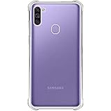 Amazon Brand - Solimo Mobile Cover (Soft & Flexible Shockproof Back Cover with Cushioned Edges)Transparent for Samsung Galaxy