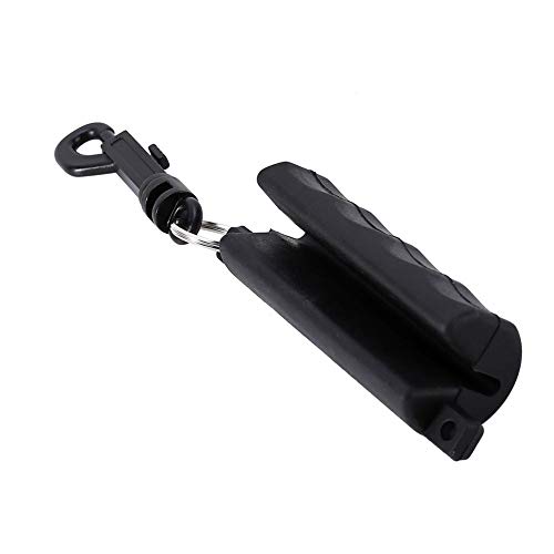 Dioche Tir à l'arc Arrow Puller, Silicone Noir Tir à l'arc Arrow Puller Pince Pince Décapant avec Porte-clés pour la Chasse à la Cible Cible