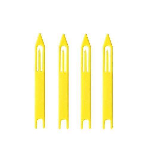 Ogquaton Navette en Bambou pour Filet de pêche Aiguille navettes de réparation Aiguille à friser Filets de pêche en Plastique Filet de Navette Blanc 5 Pcs