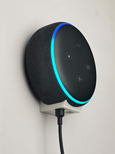 Echo Dot - Mini staffa da parete nascosta, terza generazione, colore: Bianco